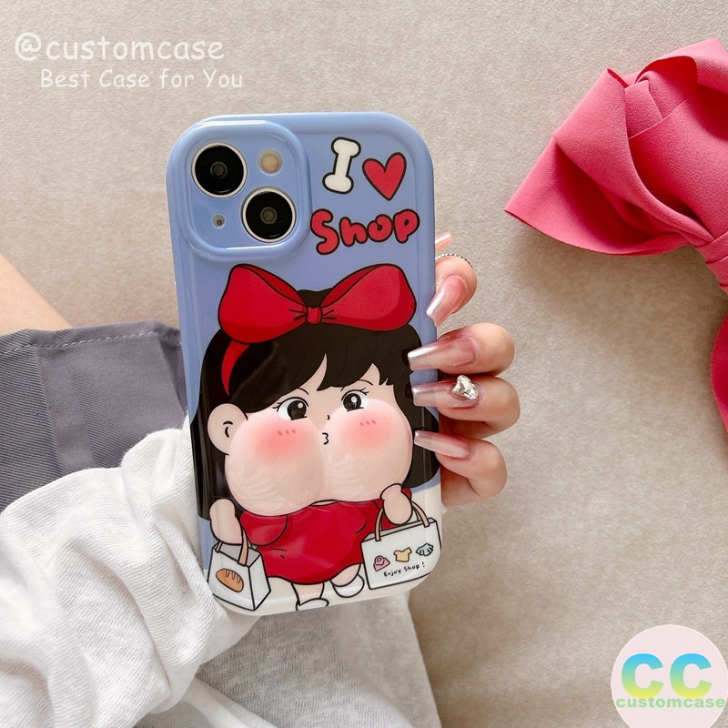 Cartoon disney princess case tương thích cho iphone 6 6s 7 8 plus 14 11 12 13 pro max xr x xs max nước mắt dễ thương nàng tiên cá bạch tuyết 3d pinching face decompression bìa mềm bóng