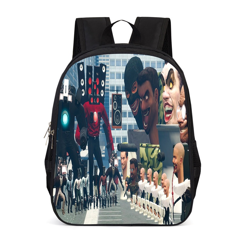 Ere1 skibidi toilet tv man audio man ba lô cho nữ nam sinh viên dung tích lớn thời trang cá tính túi đa năng