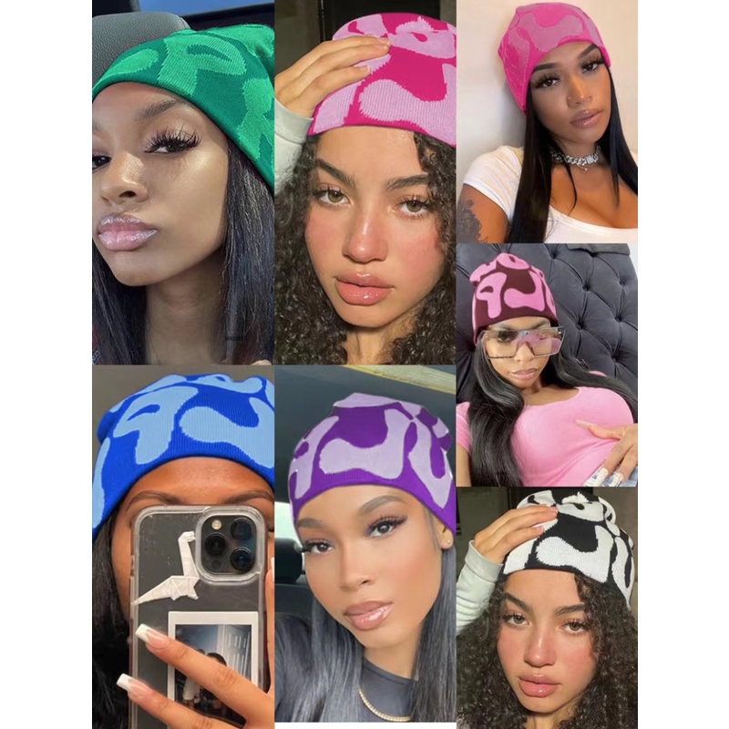 Mea culpa beanie hat brimless cap knitted hat