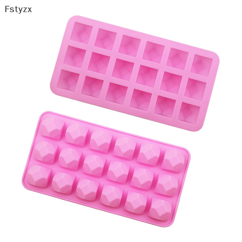 Fstyzx 18 lỗ masonry khuôn làm bánh silicone khuôn sô cô la cookie kẹo nướng khuôn làm bánh ngọt khay làm bánh decorag tools vn
