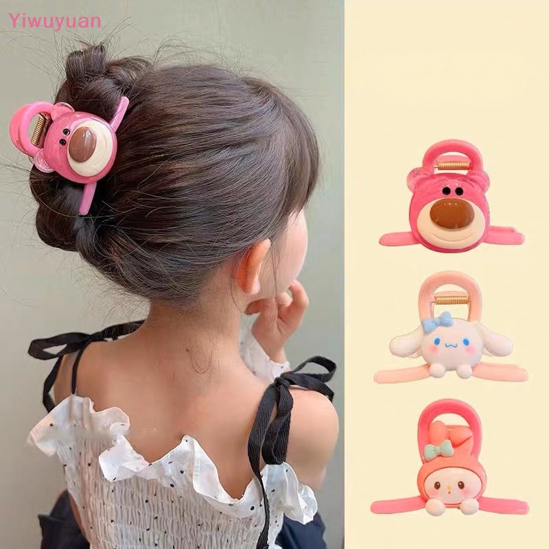 Kẹp Tóc Đuôi Ngựa Hoạt Hình Bằng Nhựa Dễ Thương Thời Trang Cho Bé Gái