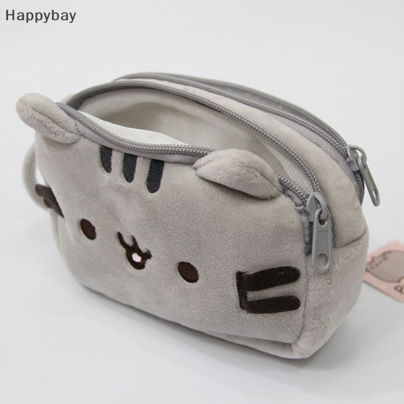 Kawaii hộp đựng bút chì mèo sang trọng hai lớp túi bút chì hoạt hình dễ thương văn phòng phẩm hàn quốc mỹ phẩm túi đựng bút chì đồ dùng văn phòng được bán