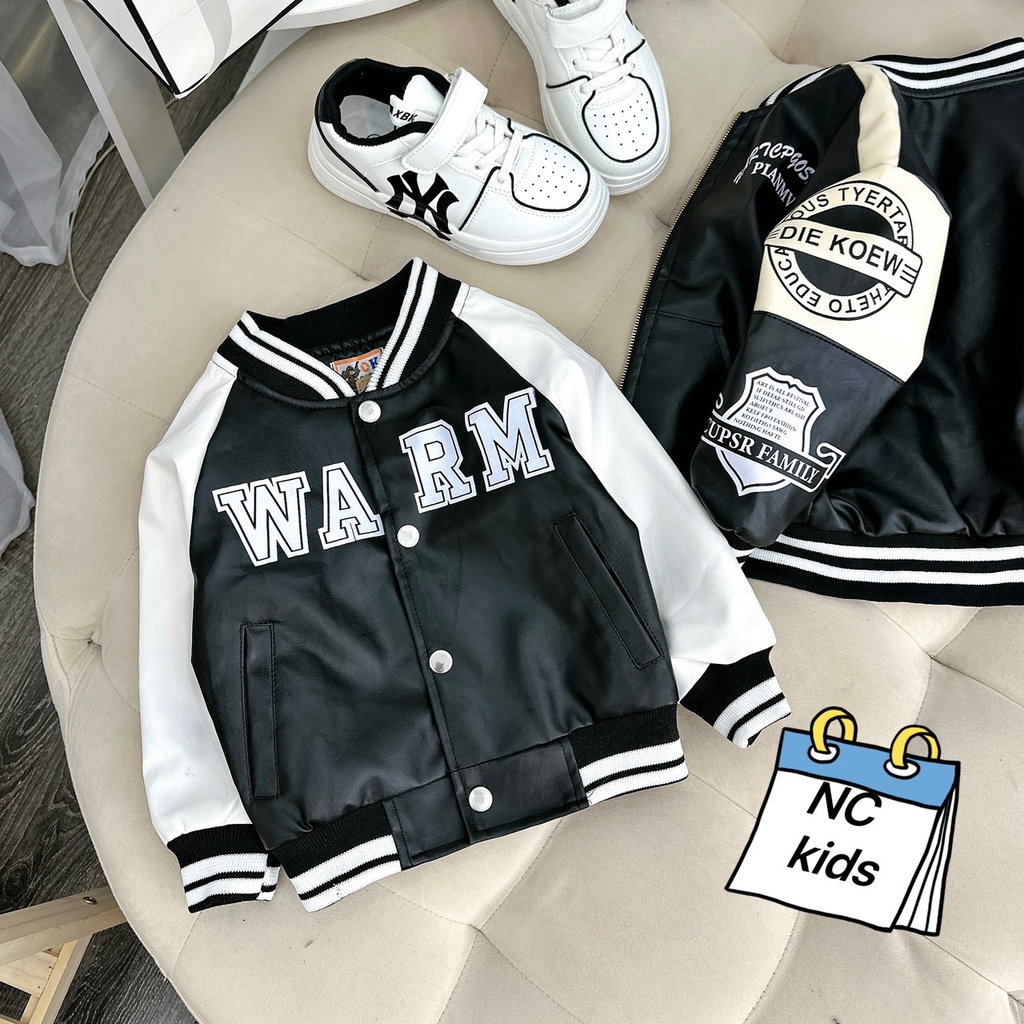 SIZE ĐẠI 8-28KG: ÁO KHOÁC DA 23 KIỂU DÁNG KHỎE KHOẮN CHO BÉ TRAI- AKD23