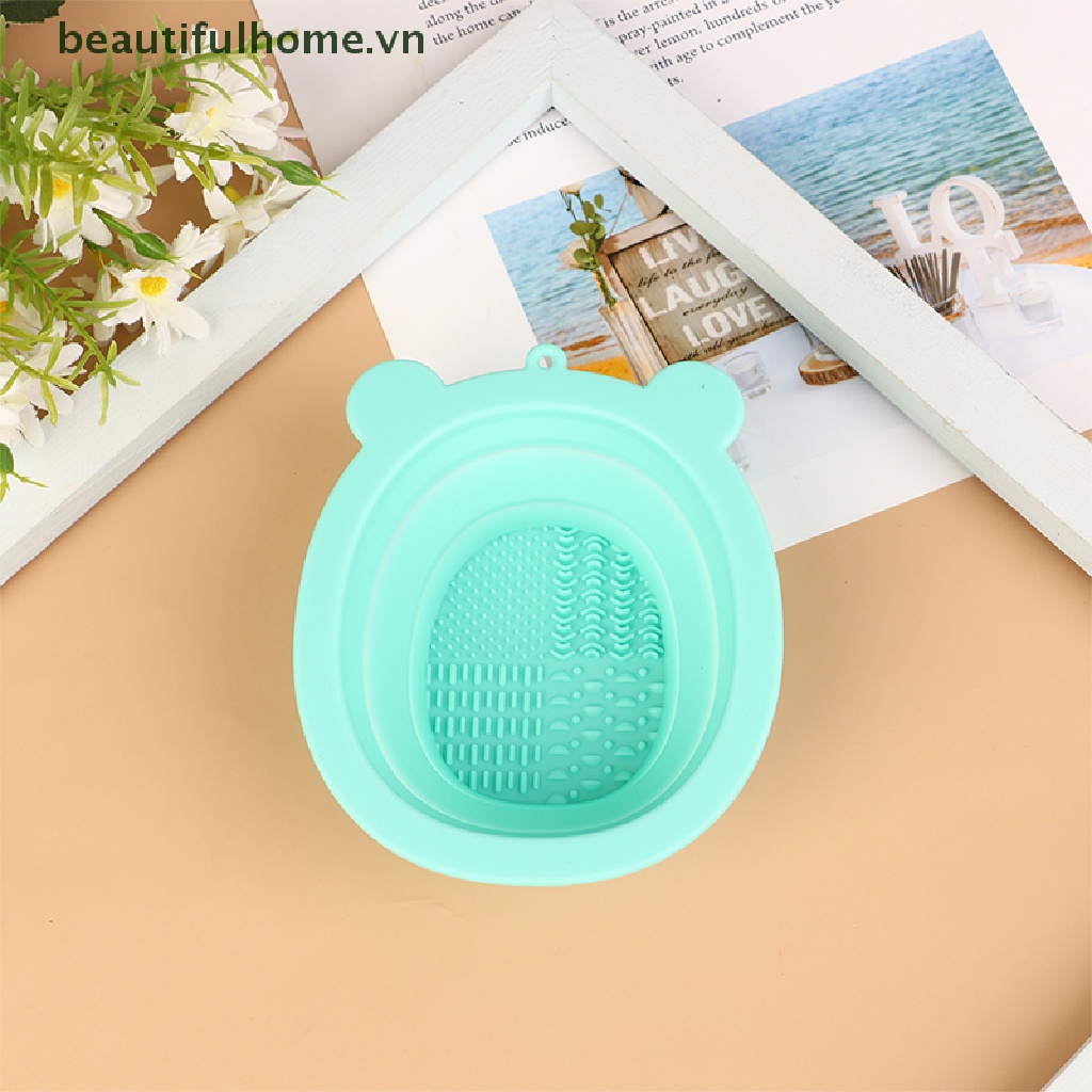 Miếng Silicone Vệ Sinh Cọ Trang Điểm DIY Tiện Dụng
