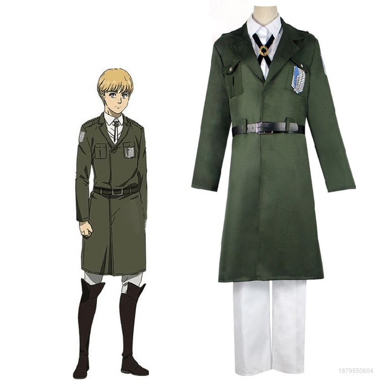 Áo Choàng Màu Xanh Lá Cây Hóa Trang Nhân Vật Trong Phim Attack on Titan