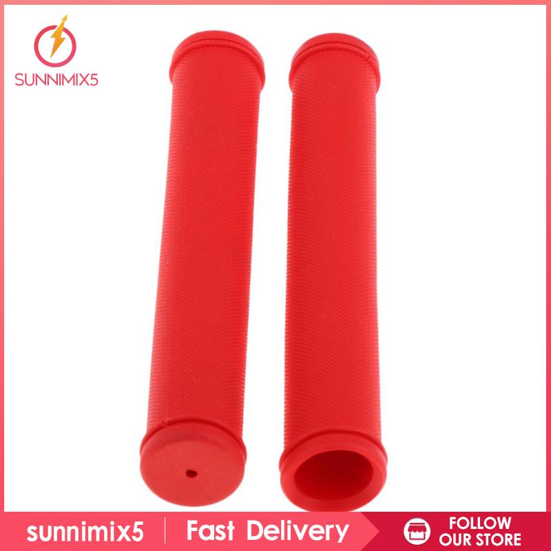 1 Cặp Vỏ Bọc Tay Lái Xe Đạp Bằng Cao Su Màu Xanh Dương