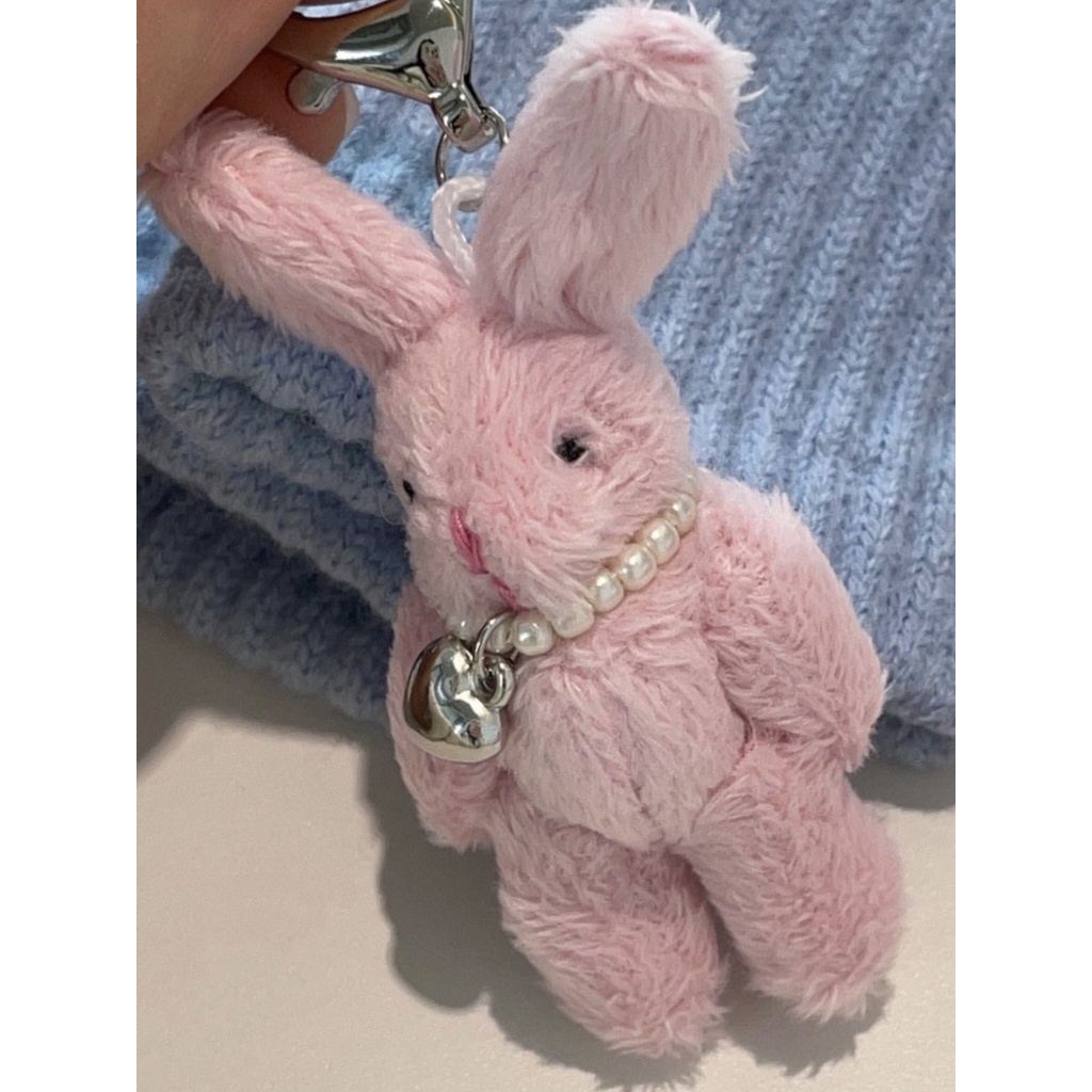 Móc Khóa Hình Thỏ Hồng Dễ Thương Xinh Xắn