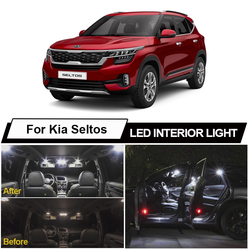 Set 11 Đèn LED Canbus Gắn Biển Số Xe Hơi Kia Seltos 2019 2020
