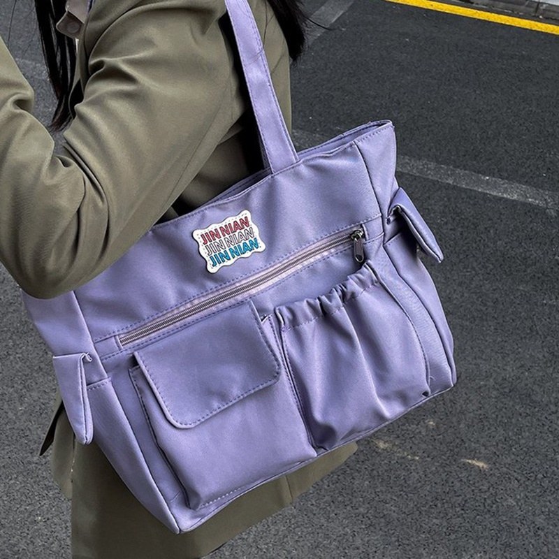 Túi tote Đeo Vai Sức Chứa Lớn Phong Cách Hàn Quốc Đơn Giản Dễ Phối Đồ