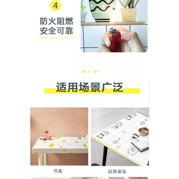 Giấy Dán Tường Dày Dặn Chịu Nhiệt Độ Cao Chống Thấm Nước / Dầu Mỡ Tiện Dụng Cho Nhà Bếp