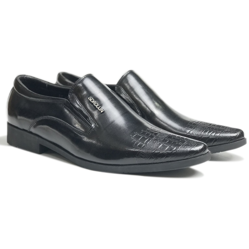 Giày Lười Công Sở 5536 MAD shoes Đen da bò cao cấp thơi trang giá rẻ nhất tại hà nội