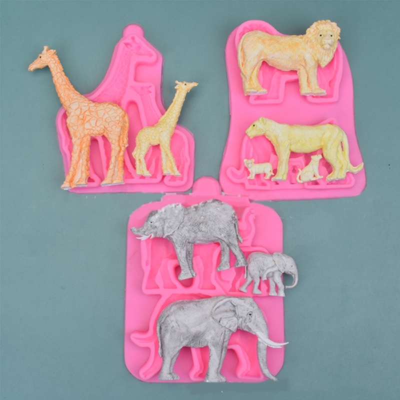 Khuôn Silicon Làm Bánh Hình Động Vật Dễ Thương