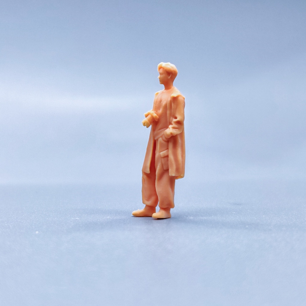 Áo Khoác Dáng Dài Màu Trơn Thời Trang Cho Búp Bê Slr S546 Tỉ Lệ 1 / 64