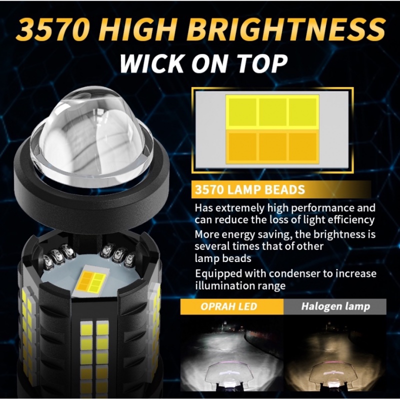 Đèn Pha Siêu Sáng H4 Led BA20D T19 P15D 8000LM 6000K Chuyên Dụng Cho Xe Mô Tô ATV UTV