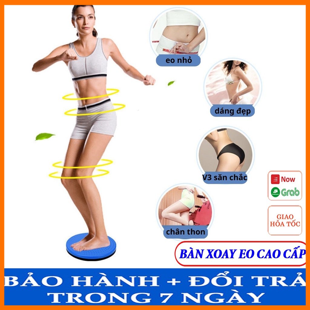 Bàn xoay eo đôi tập aerobic giảm cân giảm mỡ bụng chính hãng cao cấp có bàn chân loại tốt giá rẻ