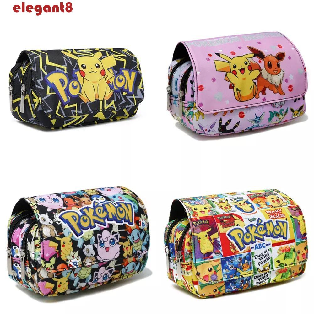 Túi Đựng Bút Chì Sức Chứa Lớn In Họa Tiết Hoạt Hình Thanh Lịch Cho Học Sinh