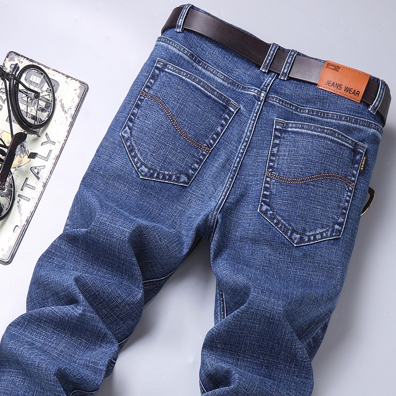 DICHUANGZHE Quần Jean Dài Dáng Suông Co Giãn Tốt Thời Trang Xuân Thu Cho Nam