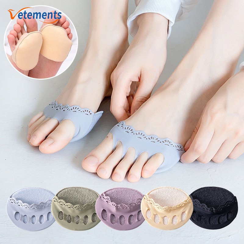 Miếng Lót Giày Cao Gót Năm Ngón Vô Hình Giảm Đau Chống Trượt Mềm Mại