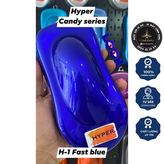 Nước sơn xe máy pha sẵn chính hãng - Màu xanh dương candy ánh tím candy - H-1