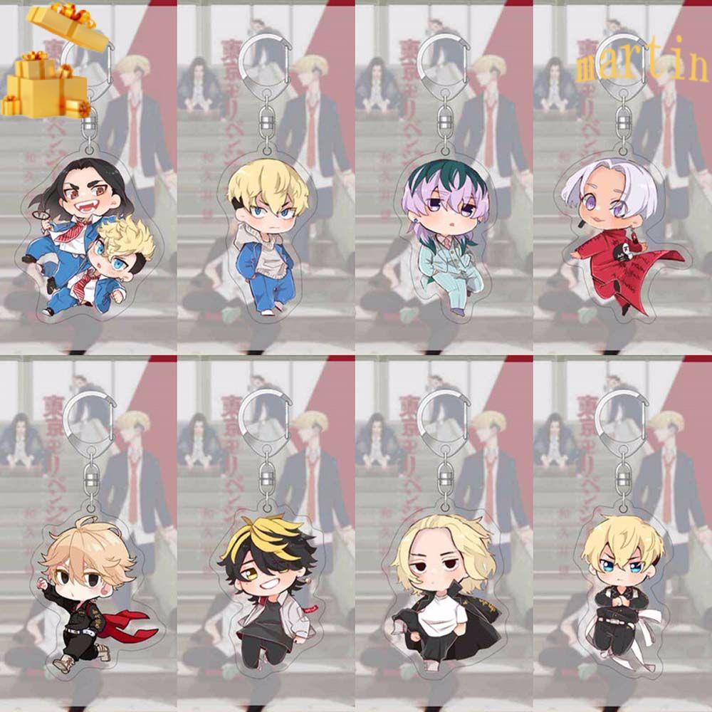 Móc chìa khóa mặt hình nhân vật trong anime Tokyo Revengers dễ thương dùng để trang trí túi xách/chìa khóa xe hơi