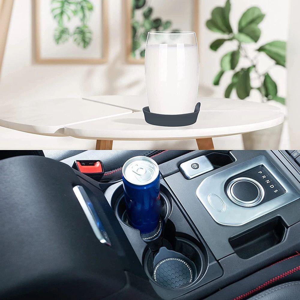Btlimer Tấm Lót Cốc Cách Nhiệt Chống Trượt Lấp Lánh Dành Cho Xe Hơi