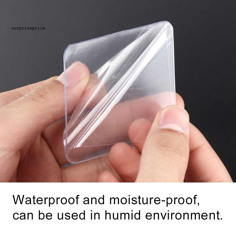 Set 50 Miếng Dán Hai Mặt Nano Chống Trượt Không Để Lại Dấu Vết Cho Nhà Bếp / Xe Hơi