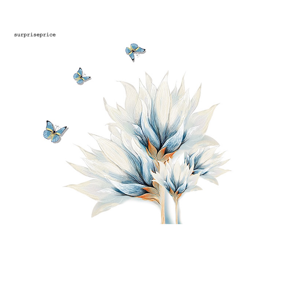 Đề Can Dán Tường Tự Dính Hình Hoa Lá Chim Dễ Tháo Gỡ Trang Trí Nhà Cửa