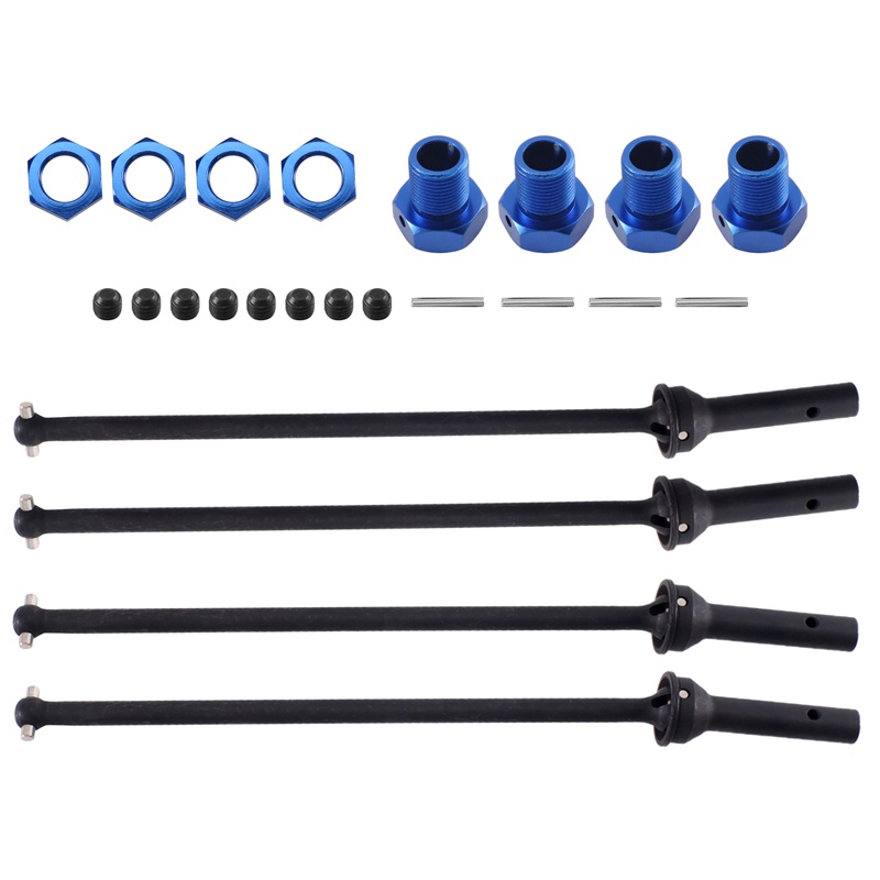 Set 4 Trục Lái Bánh Xe Trước Và Sau Bằng Kim Loại CVD Cho Arrma Kraton Outcast 1 / 10