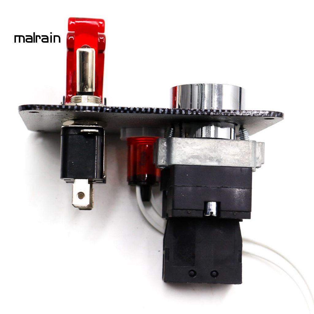 Bảng Công Tắc Đánh Lửa Khởi Động Có Đèn LED Đỏ Cho Xe Đua