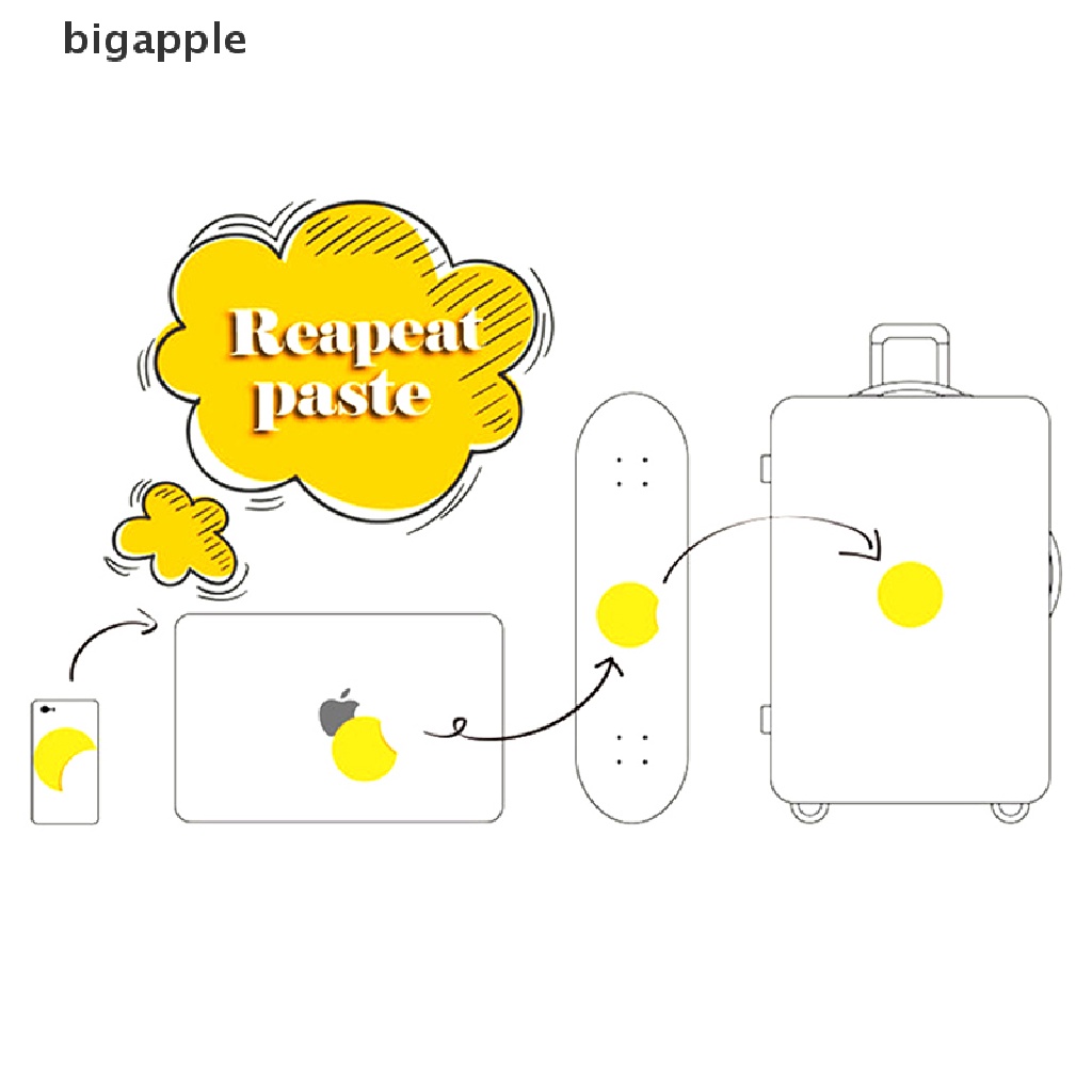 Bộ 50 Miếng Dán Laptop Chống Nước Màu Trắng Đen Cho iPads Ván Trượt RDG