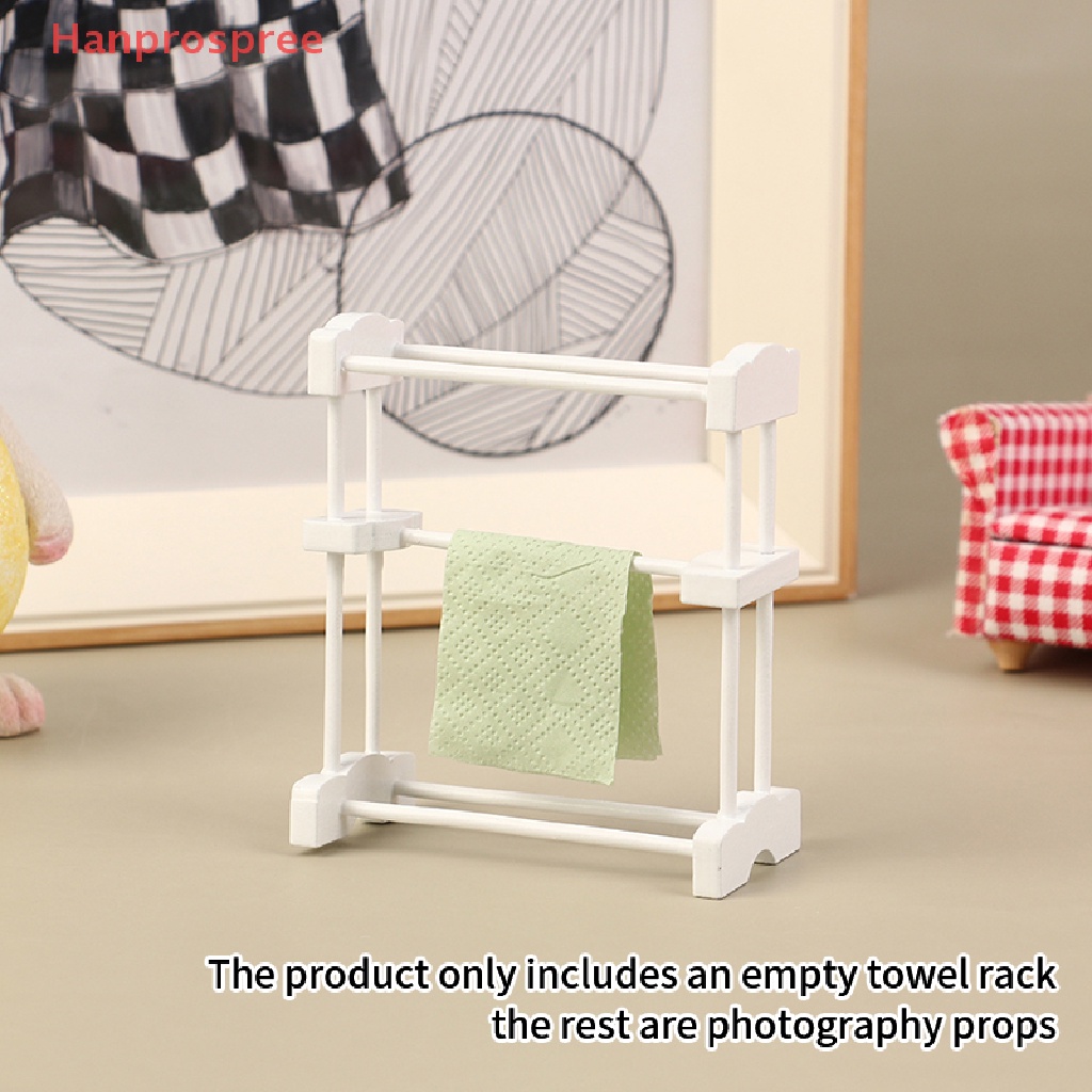 Giá Phơi Khăn Lau Tay Đồ Chơi Búp Bê Màu Trắng Tỷ Lệ 1: 12