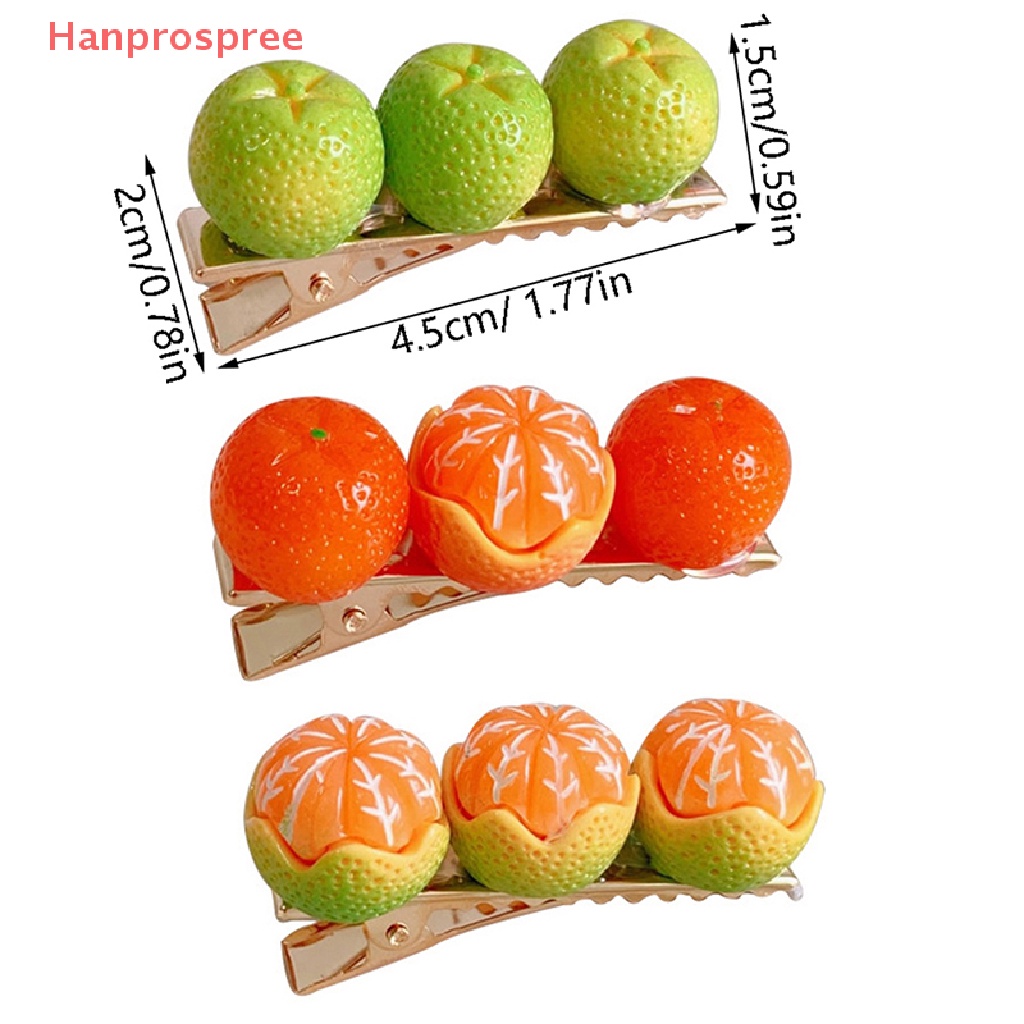 Kẹp Tóc Hình Trái Cam Sáng Tạo Vui Nhộn Cho Bé Gái