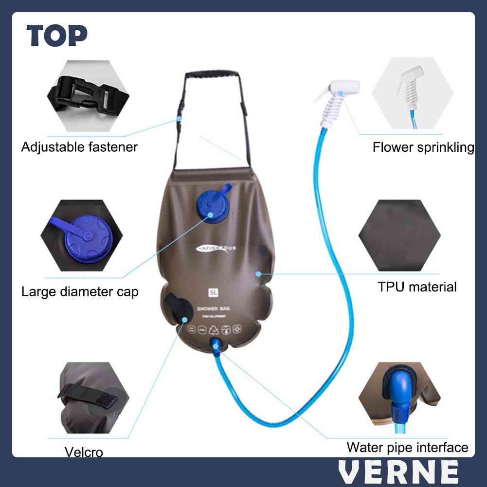 Túi Đựng Nước Bằng TPU 5L Tiện Dụng Khi Đi Cắm Trại