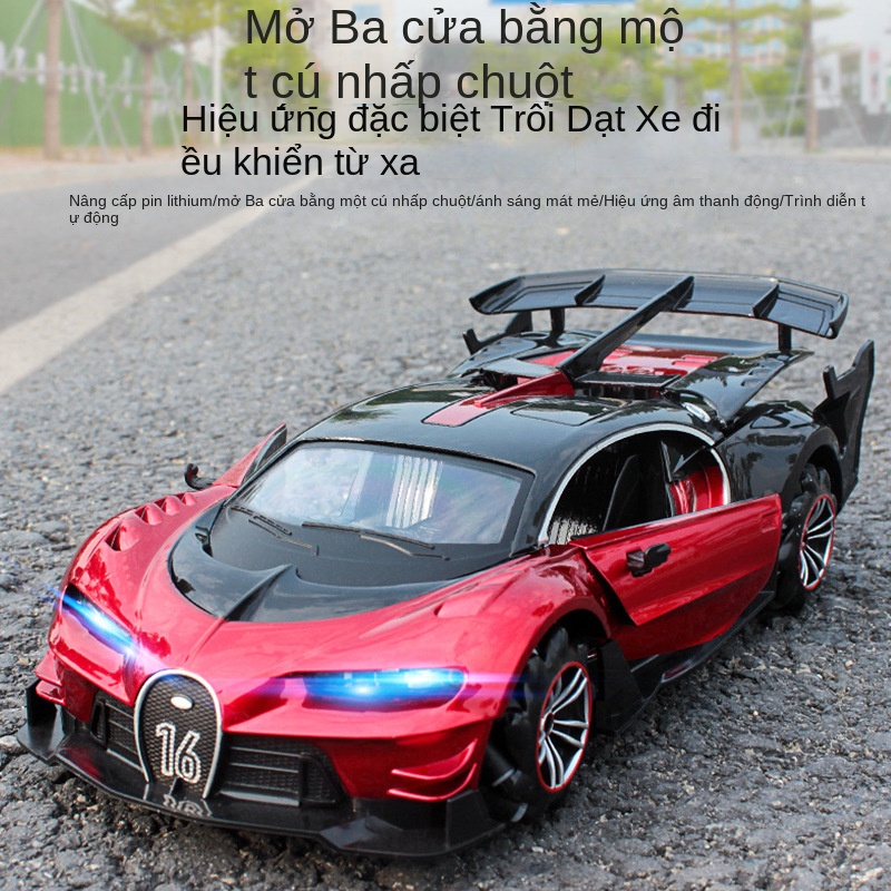 Xe Hơi Biến Hình Bugatti Điều Khiển Từ Xa Sạc Lại Được Độc Đáo Cho Bé