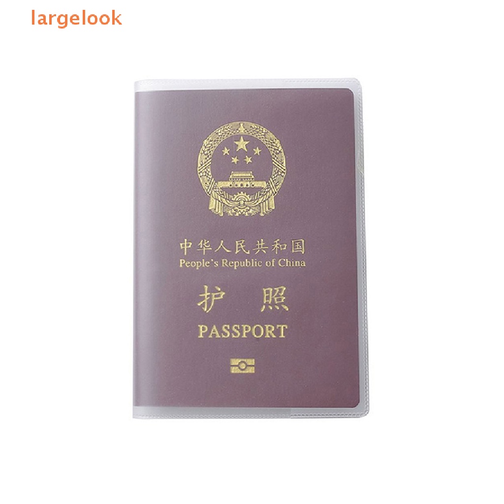 Vỏ Bọc Hộ Chiếu Bằng PVC Trong Suốt Chống Thấm Nước Kèm Ngăn Đựng Thẻ ID Tiện Dụng Cho Nam Và Nữ