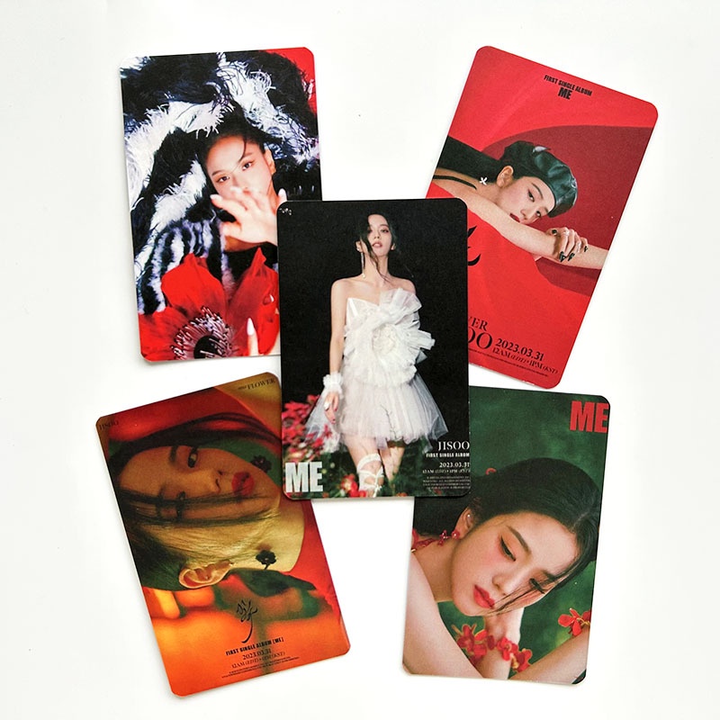 Set 5 Tấm Ảnh Lomo Card Nhóm Nhạc Blackpink JISOO Flower 1
