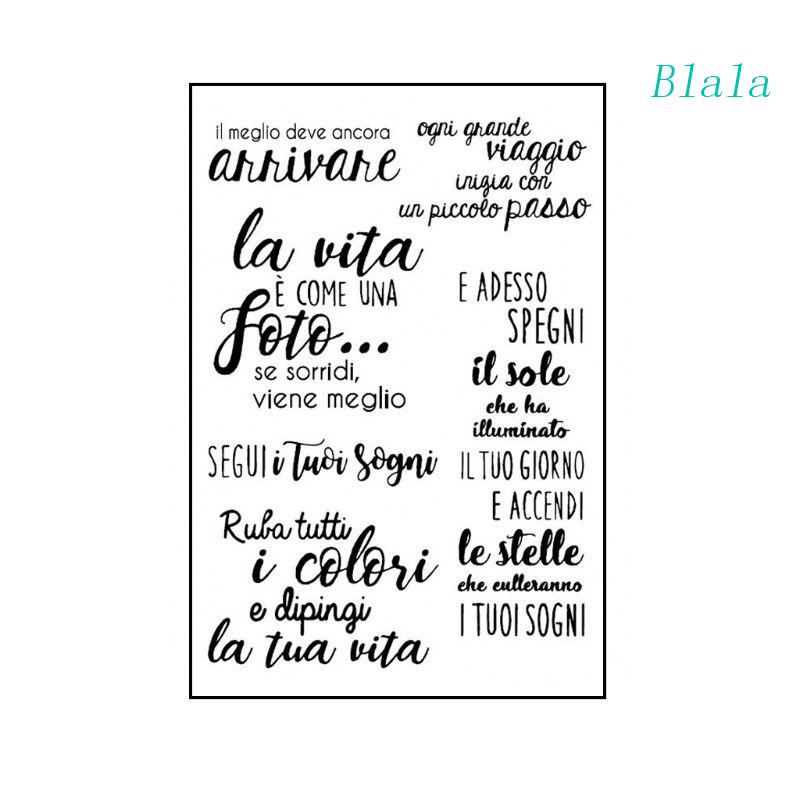 Con Dấu Silicone Trong Suốt In Chữ Ý Sáng Tạo Cho Thanh Thiếu Niên