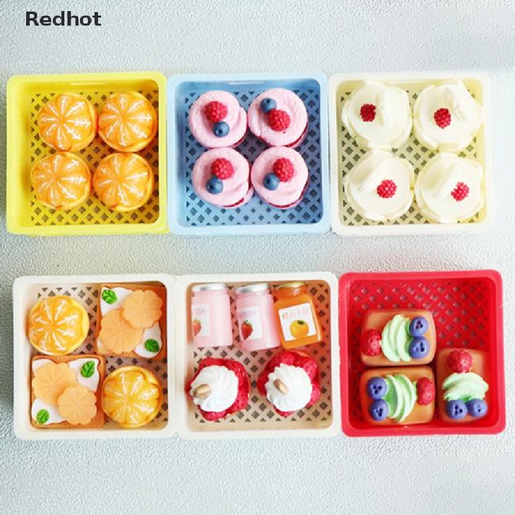 1 Bộ Giỏ Đựng Bánh Tráng Miệng 1 / 12 Trang Trí Nhà Búp Bê