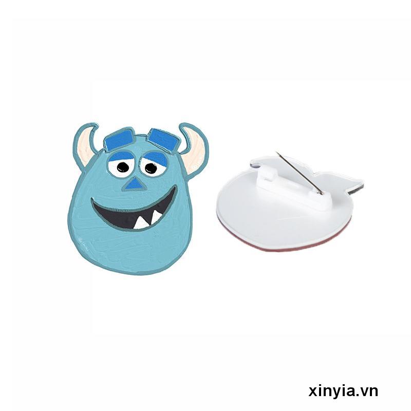 Ghim Cài Áo Chất Liệu Acrylic Mềm Họa Tiết Hoạt Hình Dễ Thương