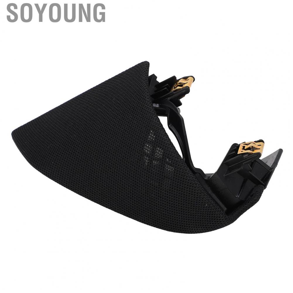 Soyoung Car Door Tweeter Speaker Cover  Easy To Install Wearproof Rounded Corners Trim Dustproof Durable Construction 1095686 00 F for Vehicle