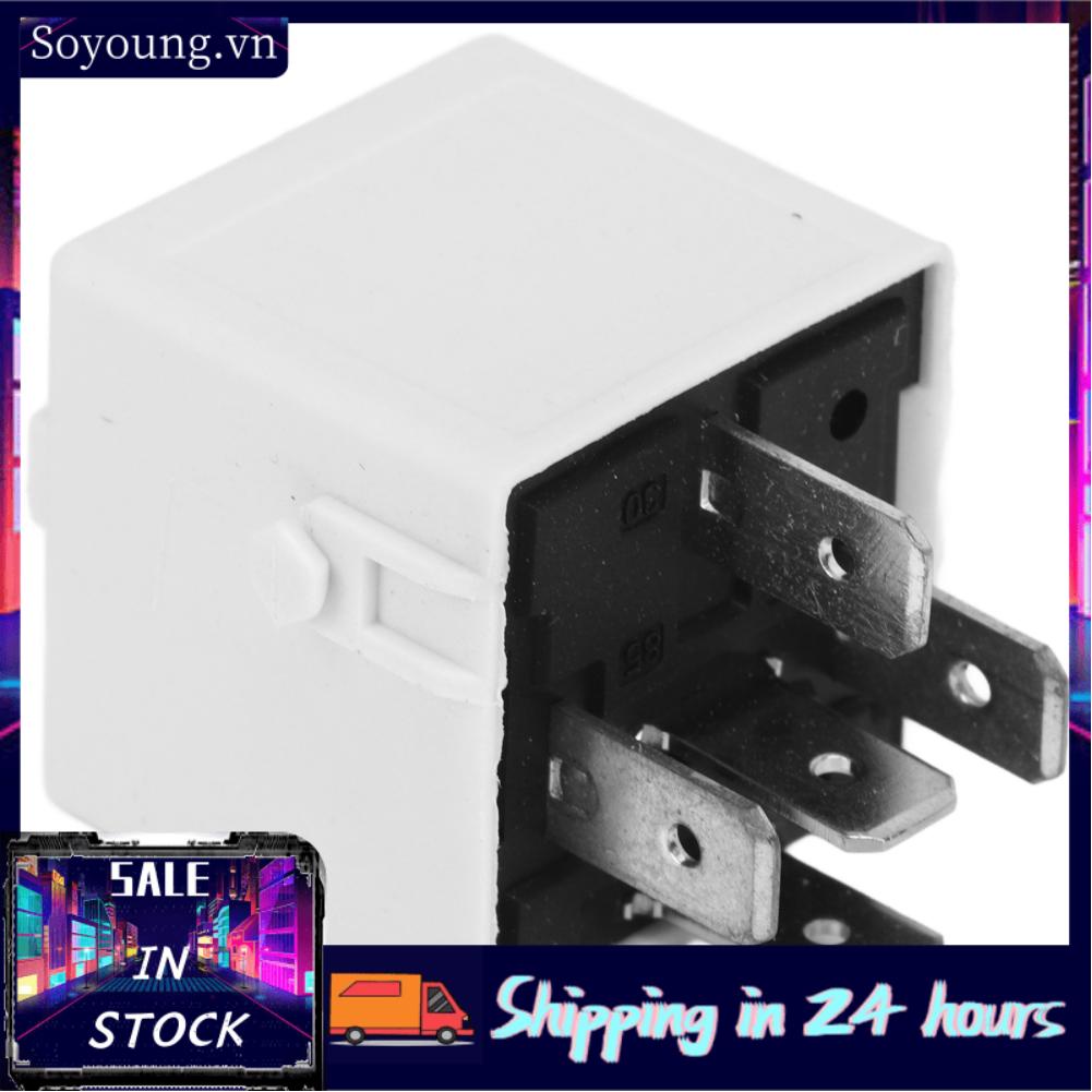 Soyoung Fuel Injection Relay  5 Pin 12V ABS Metal Multifunction Durable Stable Performance for E30 E32 E34 E36 E38 318i 325e 740iL 740i