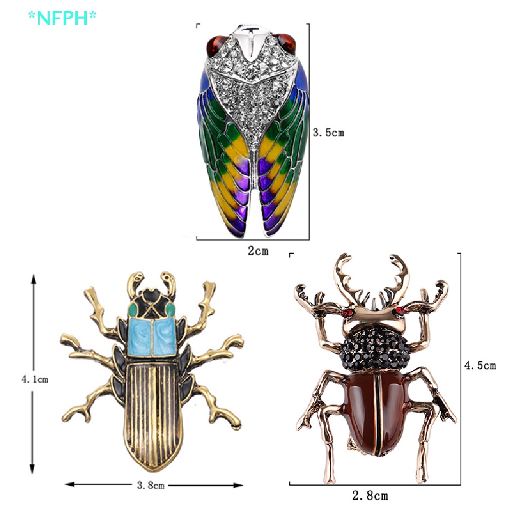 Ghim Cài Áo Hình Chú Ong Tráng Men Đính Đá Pha Lê Mới