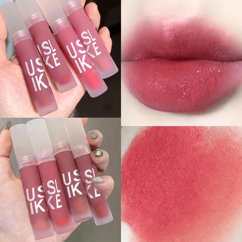 Son kem lì USLIKE ⚡ CHÍNH HÃNG ⚡ Son kem USLIKE ông màu lì siêu mịn lâu trô chống thấm nước