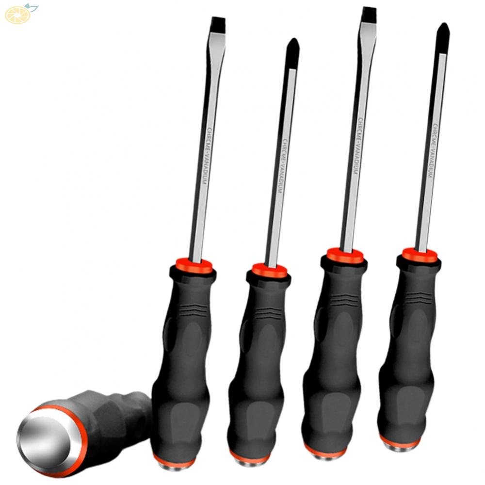 【VARSTR】Screwdriver Multi-function Slotted 100/125/150mm 1PC Anti-slip Batch Head