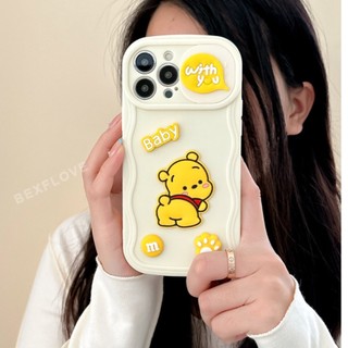 Ốp Điện Thoại Silicon Hình Gấu / Chó 3D Dễ Thương Cho IPhone 11 12 13 14 Pro Max Plus 14pro 13Pro 12Pro 12Promax 13Promax 14Promax