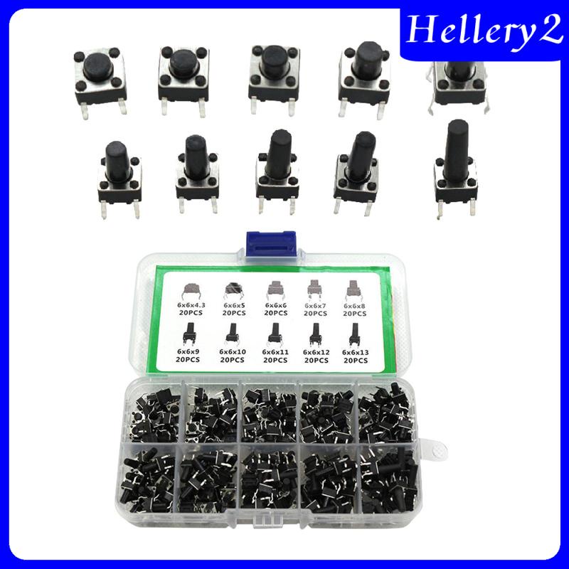 Bộ 200 Nút Công Tắc Nhấn Cho Đèn Pin DIY