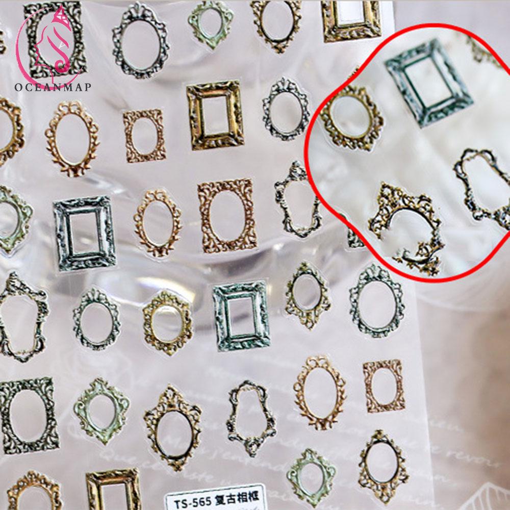 [Hàng mới về] Miếng dán trang trí móng tay 5d diy hình thiên thần phong cách pháp cổ điển