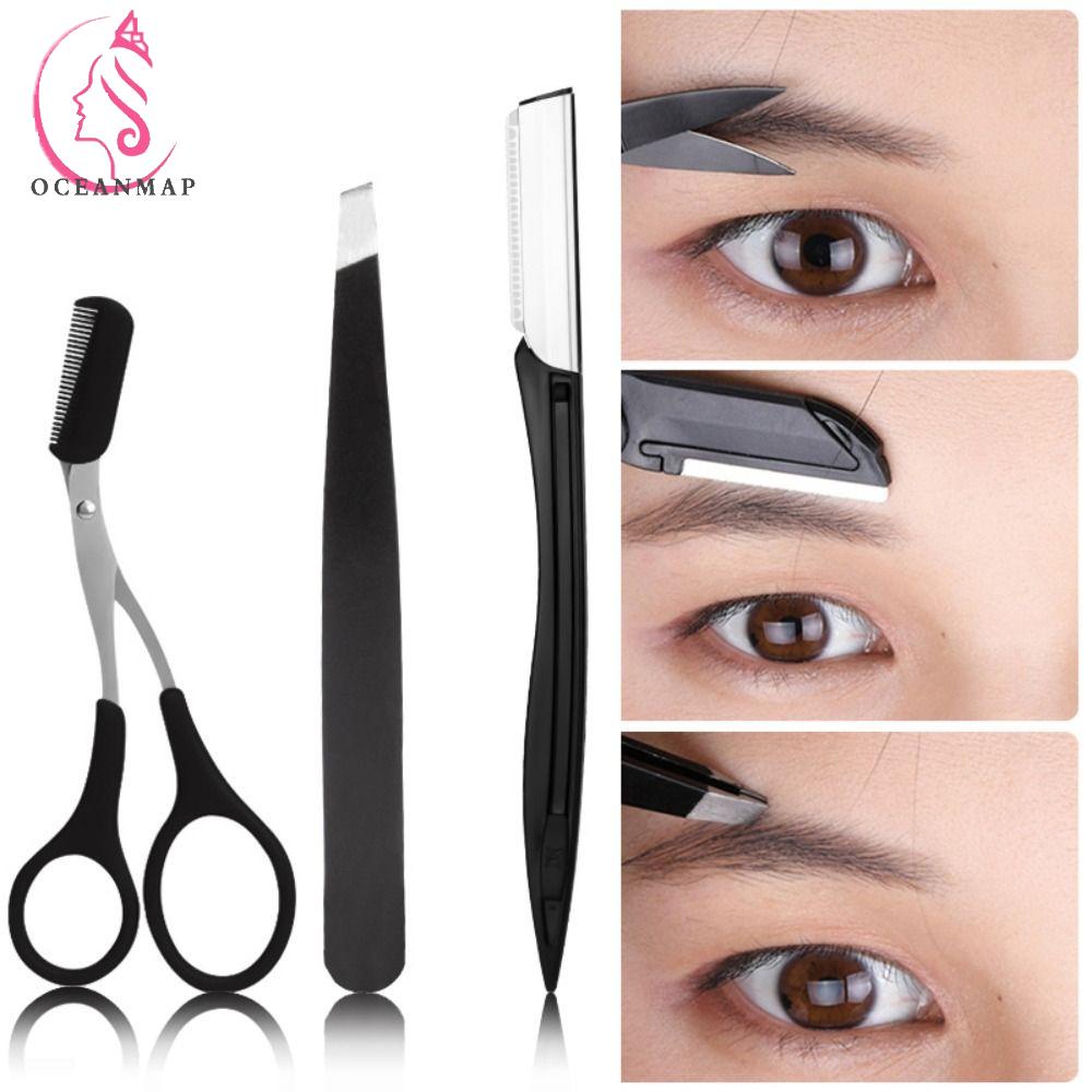 Kéo Lược Tỉa Lông Mày / Lông Mi Giả Bằng Thép Không Gỉ