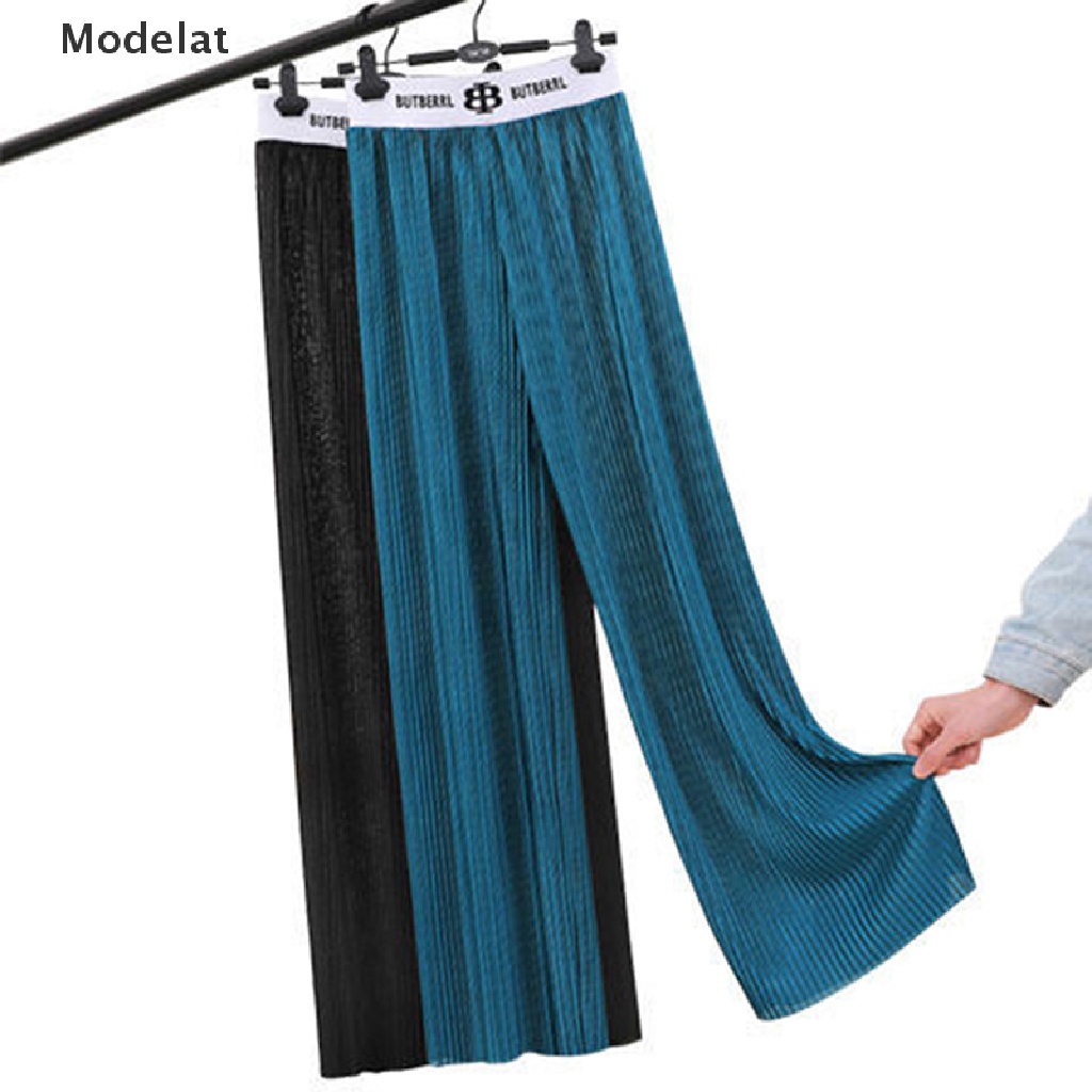 Quần ống rộng Xếp Ly Bằng Lụa Thời Trang Mùa Hè MFC