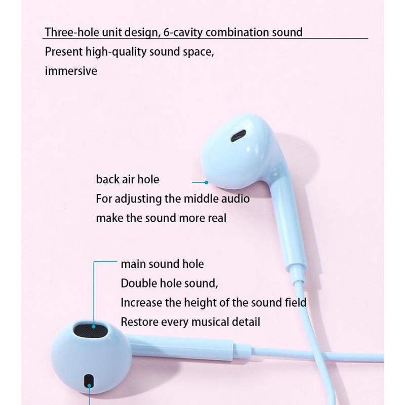 Tai Nghe Nhét Tai Giảm Tiếng Ồn Giắc Cắm 3.5mm Sanrio Cinnamoroll Kuromi Mymelody